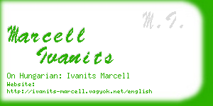 marcell ivanits business card